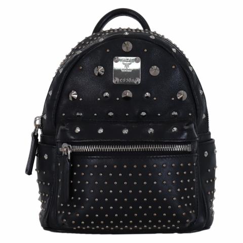 Mcm x mini outlet backpack black